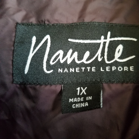 Nanette Lepore Hooded Puffer Coat Belted Size 1X NWT - Picture 8 of 10